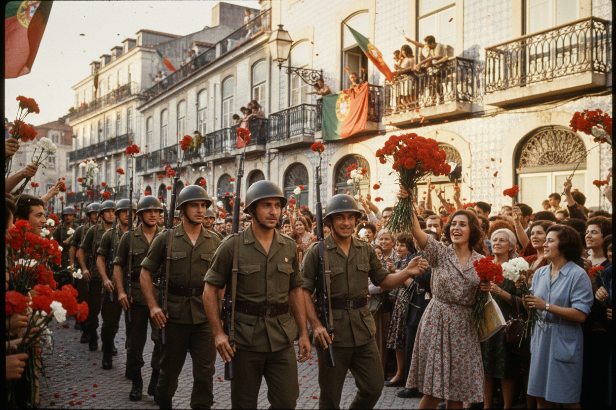 Découvrez l'histoire du 25 avril, la Révolution des Œillets au Portugal, et son lien fort avec la diaspora portugaise en France.