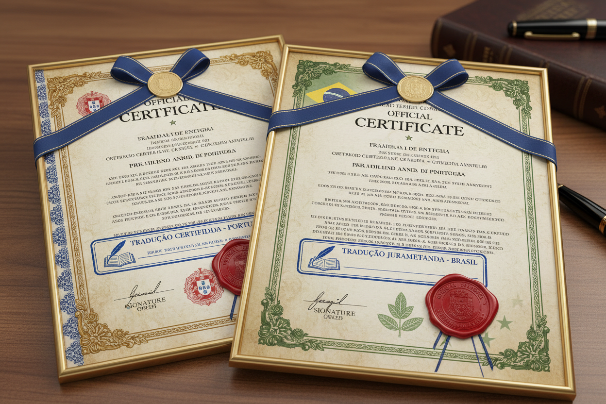 Traduction assermentée certificat de mariage portugais ou brésilien