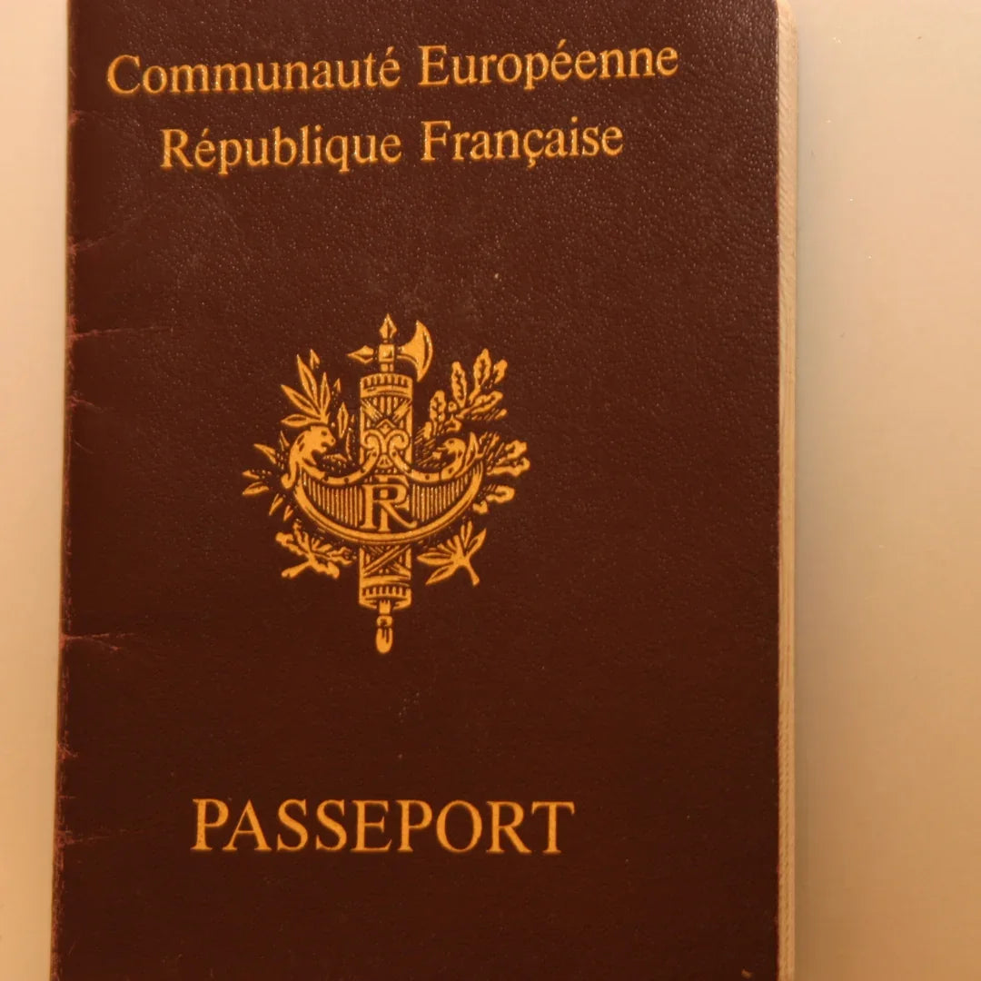 Passeport français officiel sur fond neutre, document pour traduction assermentée