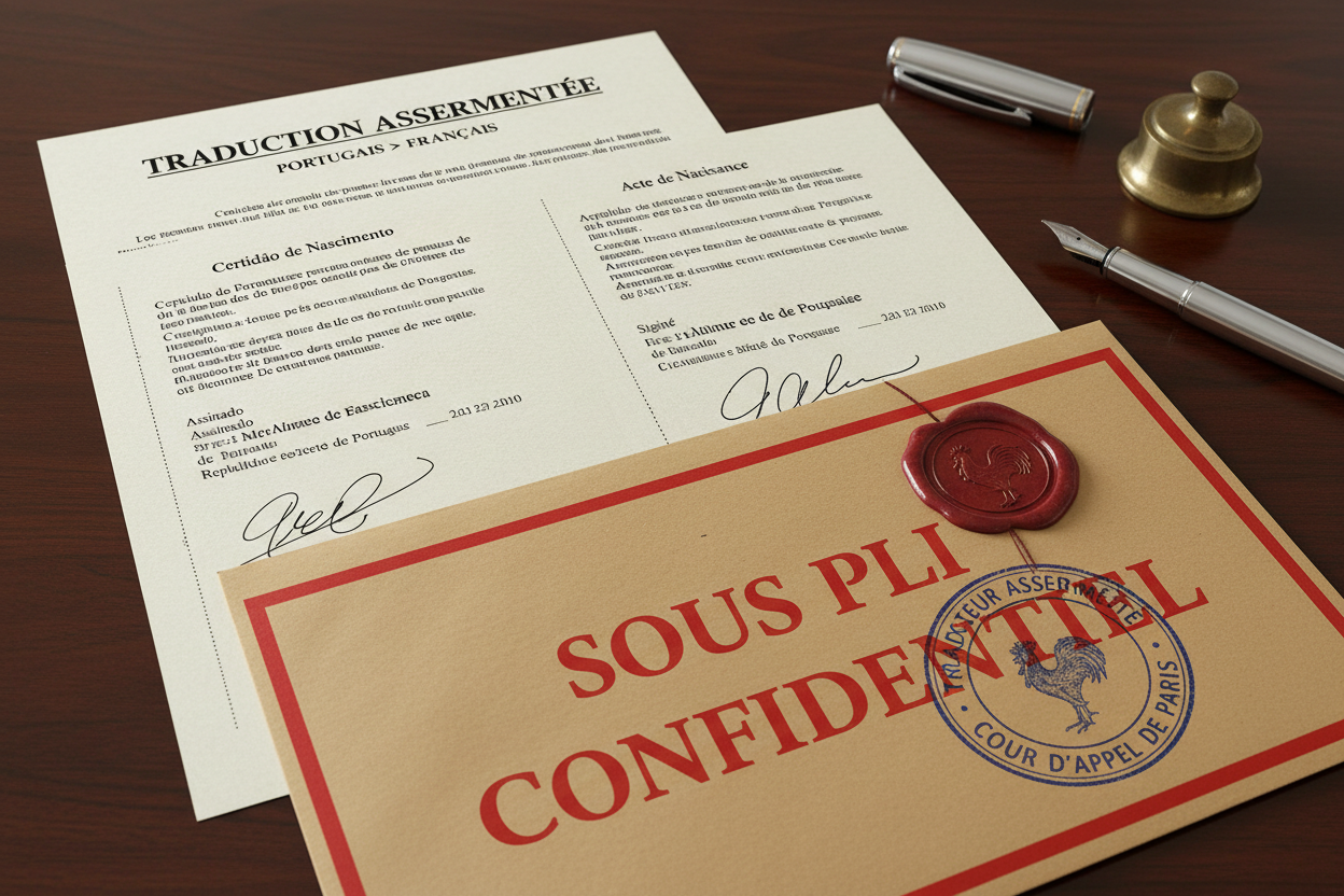 Document tradui du portugais au Français Sous pli confidentiel 